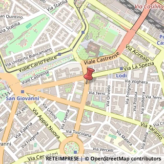 Mappa Via Monza, 9, 00182 Roma, Roma (Lazio)