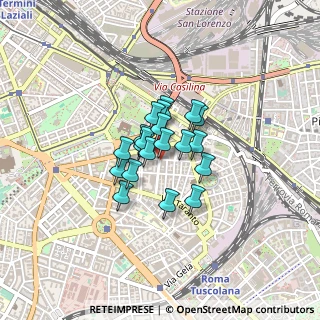 Mappa Via Voghera, 00183 Roma RM, Italia (0.249)