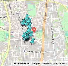 Mappa Via delle Petunie, 00171 Roma RM, Italia (0.341)