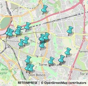 Mappa Via delle Petunie, 00171 Roma RM, Italia (2.179)