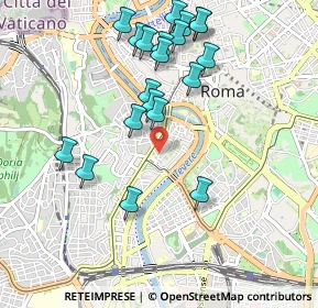 Mappa Via di S. Francesco a Ripa, 00100 Roma RM, Italia (1.0735)