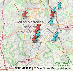 Mappa Via di S. Francesco a Ripa, 00100 Roma RM, Italia (3.62909)