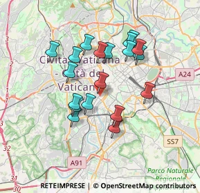 Mappa Via di S. Francesco a Ripa, 00100 Roma RM, Italia (3.24632)