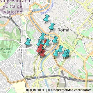 Mappa Via di S. Francesco a Ripa, 00100 Roma RM, Italia (0.675)