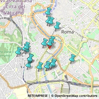 Mappa Via di S. Francesco a Ripa, 00100 Roma RM, Italia (0.9955)