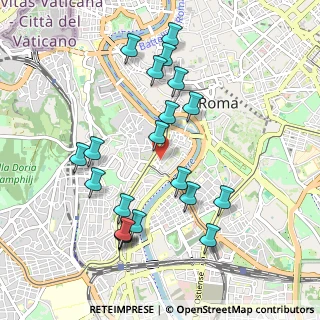 Mappa Via di S. Francesco a Ripa, 00100 Roma RM, Italia (1.065)