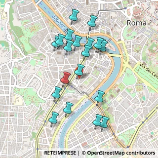 Mappa Via di S. Francesco a Ripa, 00100 Roma RM, Italia (0.5055)