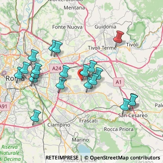Mappa Via Villafrati, 00132 Roma RM, Italia (8.6365)