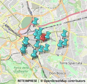 Mappa Via Formia, 00177 Roma RM, Italia (1.42944)