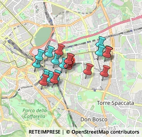 Mappa Via Formia, 00177 Roma RM, Italia (1.4095)