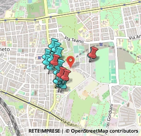 Mappa Via Formia, 00177 Roma RM, Italia (0.3125)