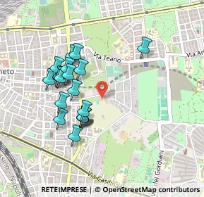 Mappa Via Formia, 00177 Roma RM, Italia (0.4405)