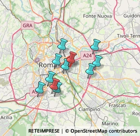 Mappa Via Formia, 00177 Roma RM, Italia (5.36818)