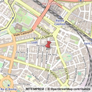 Mappa Via Volterra, 3A, 00182 Roma, Roma (Lazio)