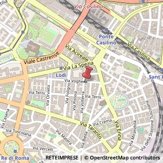 Mappa Via Voghera, 36/38, 00182 Roma, Roma (Lazio)