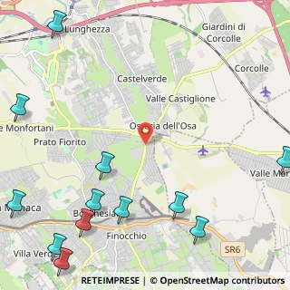 Mappa Rocca Cencia, 00132 Roma RM, Italia (3.68833)