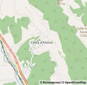 Mappa Via roma, 67050 Civita D Antino AQ, Italia (1.032)