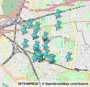 Mappa Via Isabella de Rosis, 00177 Roma RM, Italia (0.812)