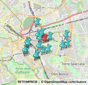 Mappa Via Isabella de Rosis, 00177 Roma RM, Italia (1.38056)