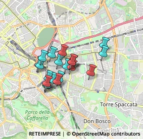 Mappa Via Isabella de Rosis, 00177 Roma RM, Italia (1.3375)
