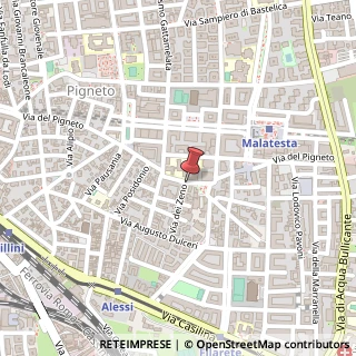 Mappa Via dei Zeno, 1, 00176 Roma, Roma (Lazio)