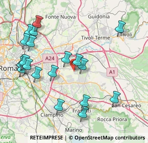 Mappa Via Lascari, 00132 Roma RM, Italia (9.6425)