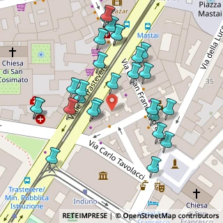 Mappa Vicolo di San Francesco a Ripa, 00153 Roma RM, Italia (0.06778)