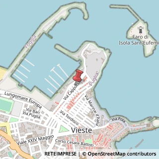 Mappa Via Monte Grappa, 44, 71019 Vieste, Foggia (Puglia)
