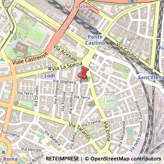 Mappa Via Spoleto, 1, 00182 Roma, Roma (Lazio)
