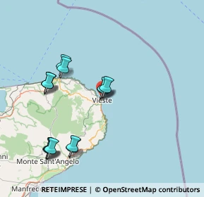 Mappa Lungomare Vespucci, 71019 Vieste FG, Italia (16.99357)