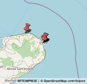 Mappa Lungomare Vespucci, 71019 Vieste FG, Italia (5.31833)