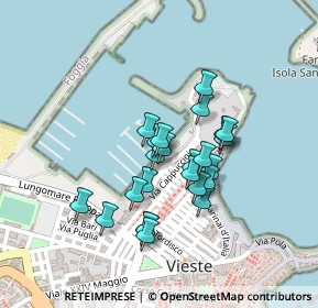 Mappa Lungomare Vespucci, 71019 Vieste FG, Italia (0.17692)
