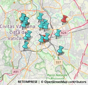 Mappa Via S. Severo, 00100 Roma RM, Italia (3.55158)