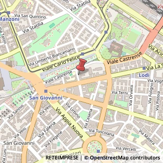 Mappa Via San Severo, 1, 00182 Roma, Roma (Lazio)