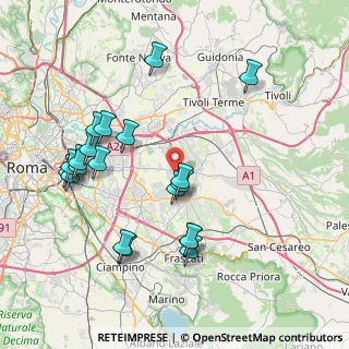 Mappa Via Ginosa, 00132 Roma RM, Italia (8.8245)