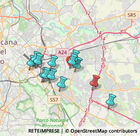 Mappa Viale delle Gardenie, 00171 Roma RM, Italia (3.12615)