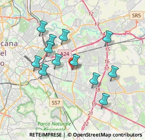 Mappa Viale delle Gardenie, 00172 Roma RM, Italia (3.59667)