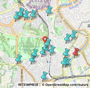 Mappa Via di San Pancrazio, 00152 Roma RM, Italia (1.181)