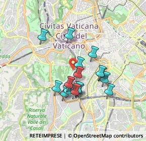 Mappa Via di San Pancrazio, 00152 Roma RM, Italia (1.53059)
