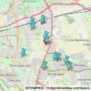 Mappa Via del Fosso di Tor Tre Teste, 00155 Roma RM, Italia (2.03083)