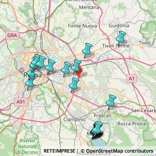 Mappa Via Girolamo Variola, 00155 Roma RM, Italia (10.701)