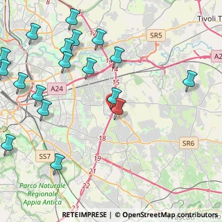 Mappa Via Girolamo Variola, 00155 Roma RM, Italia (5.95889)