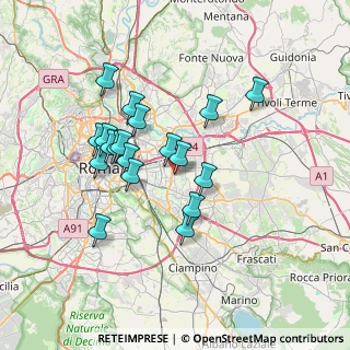 Mappa Via del Pergolato, 00172 Roma RM, Italia (6.59684)