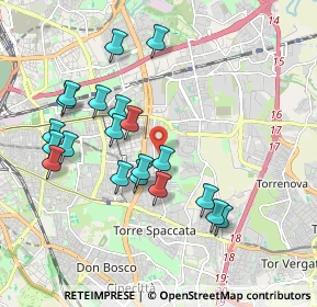 Mappa Via del Pergolato, 00172 Roma RM, Italia (2.009)