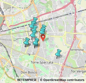 Mappa Via del Pergolato, 00172 Roma RM, Italia (1.32)