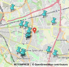 Mappa Via del Pergolato, 00172 Roma RM, Italia (2.24188)