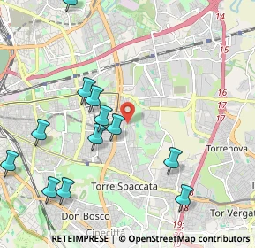 Mappa Via del Pergolato, 00172 Roma RM, Italia (2.50167)