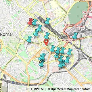 Mappa Via Domenico Fontana, 00185 Roma RM, Italia (0.9765)