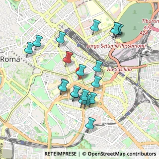 Mappa Via Domenico Fontana, 00185 Roma RM, Italia (0.9645)