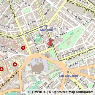 Mappa Via Domenico Fontana, 28, 00185 Roma, Roma (Lazio)